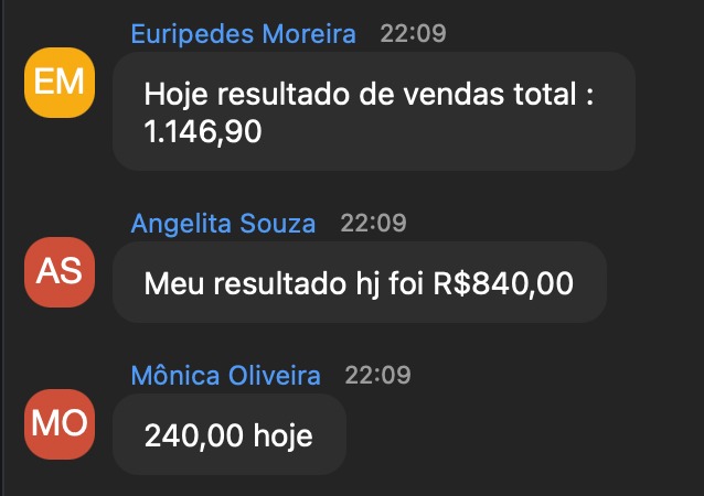 Resultado de aluno 1