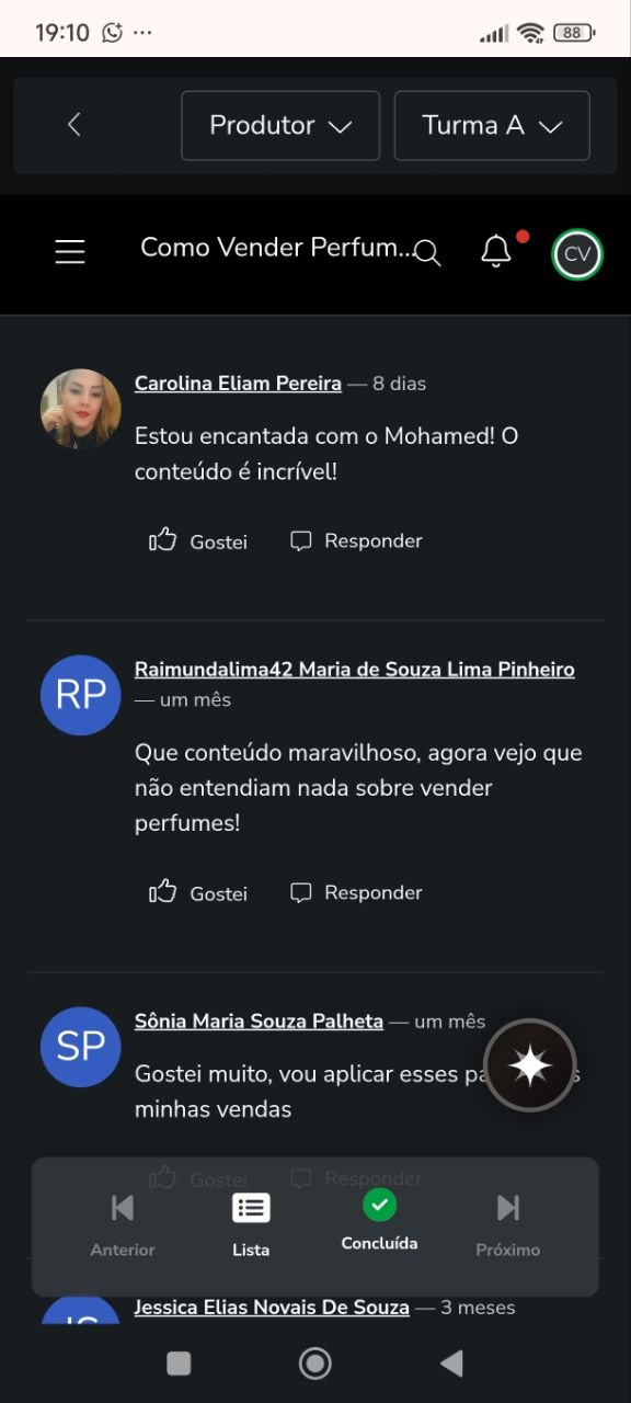Comentário de aluno 4
